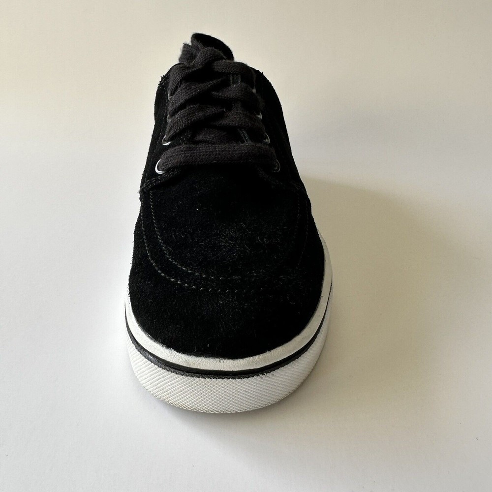 Maui and Sons Skate Shoes Unisex Kids Size 3 Black Faux Suede Lace Up New - Picture 5 of 9